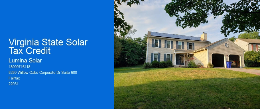 Virginia State Solar Tax Credit